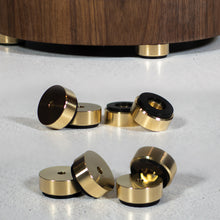 Load image into Gallery viewer, Brass Cutting Board Feet (Small 1" Diameter)