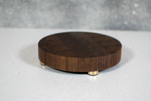 Load image into Gallery viewer, Small Round Butcher Block Cutting and Charcuterie Board