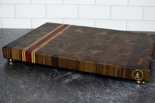 Load image into Gallery viewer, Walnut and Paduak Butcher Block Cutting Board