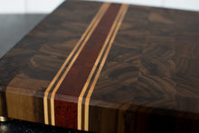 Load image into Gallery viewer, Walnut and Paduak Butcher Block Cutting Board