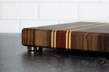 Load image into Gallery viewer, Walnut and Paduak Butcher Block Cutting Board
