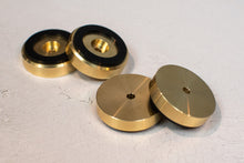 Load image into Gallery viewer, Brass Cutting Board Feet (Large 1.5" Diameter)