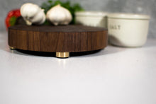 Load image into Gallery viewer, Small Round Butcher Block Cutting and Charcuterie Board