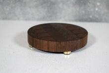 Load image into Gallery viewer, Small Round Butcher Block Cutting and Charcuterie Board
