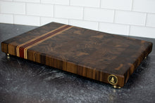 Load image into Gallery viewer, Walnut and Paduak Butcher Block Cutting Board