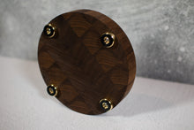 Load image into Gallery viewer, Small Round Butcher Block Cutting and Charcuterie Board