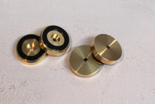 Load image into Gallery viewer, Brass Cutting Board Feet (Large 1.5" Diameter)