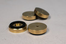 Load image into Gallery viewer, Brass Cutting Board Feet (Large 1.5" Diameter)