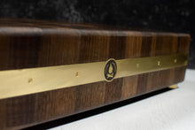 Load image into Gallery viewer, Giant Walnut Butcher Block with Brass Accents