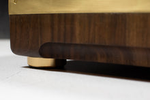 Load image into Gallery viewer, Giant Walnut Butcher Block with Brass Accents