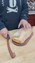 Load and play video in Gallery viewer, Bread Bow Knife and Bread Board