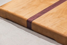 Load image into Gallery viewer, Maple Cutting Board with Purple Heart