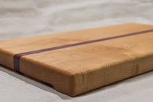 Load image into Gallery viewer, Maple Cutting Board with Purple Heart