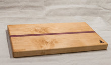 Load image into Gallery viewer, Maple Cutting Board with Purple Heart