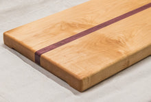 Load image into Gallery viewer, Maple Cutting Board with Purple Heart