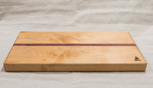 Load image into Gallery viewer, Maple Cutting Board with Purple Heart