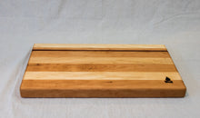 Load image into Gallery viewer, Maple with stripes of Walnut, Cherry, and Padauk Cutting Board