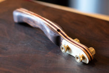 Load image into Gallery viewer, Hand Shaped Bread Lame - Brass with Walnut or Maple