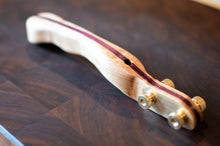 Load image into Gallery viewer, Hand Shaped Bread Lame - Brass with Walnut or Maple