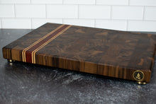 Load image into Gallery viewer, Walnut and Paduak Butcher Block Cutting Board

