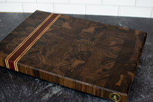 Load image into Gallery viewer, Walnut and Paduak Butcher Block Cutting Board
