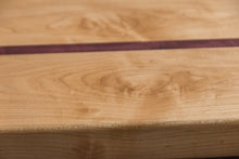 Load image into Gallery viewer, Maple Cutting Board with Purple Heart
