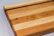 Load image into Gallery viewer, Maple with stripes of Walnut, Cherry, and Padauk Cutting Board
