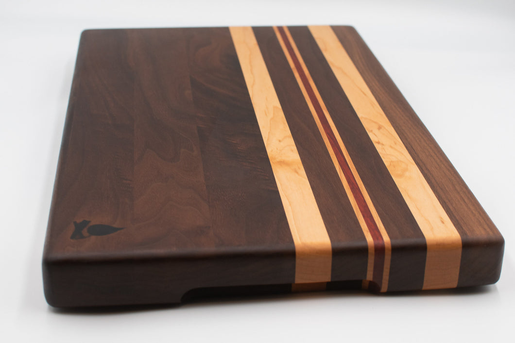 Maple Cutting Board with Oak and Padauk accents - Mill(er) Works